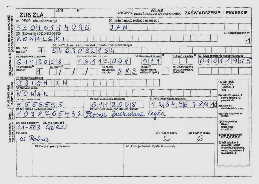 Zwolnienie lekarskie z datą wsteczną – limit dni i najważniejsze zasady