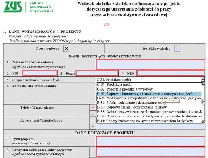 Błędy przy pisaniu wniosków
