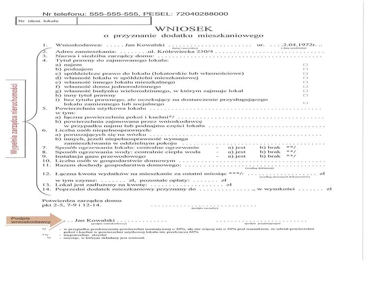 Dodatek mieszkaniowy
