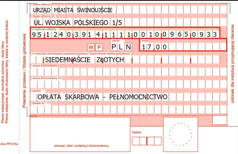 Opłata skarbowa 2026
