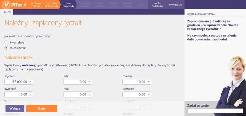 Remanent dla ryczałtowca