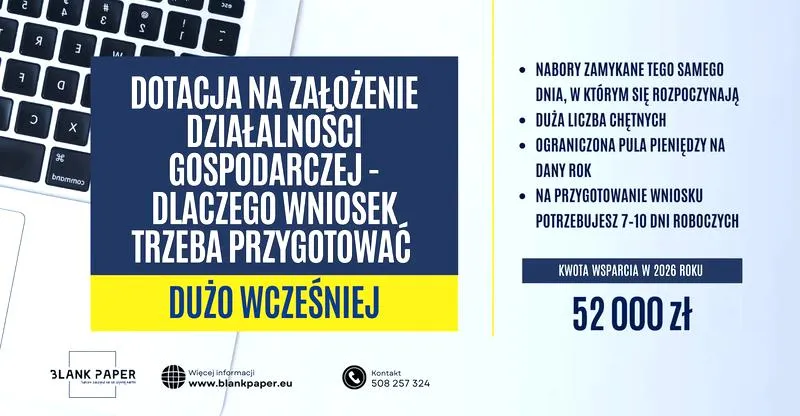 Wniosek o dotację 5000 zł
