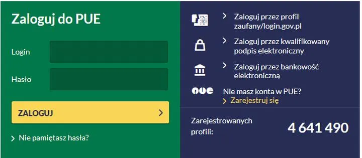 Wysyłanie POG przez PUE